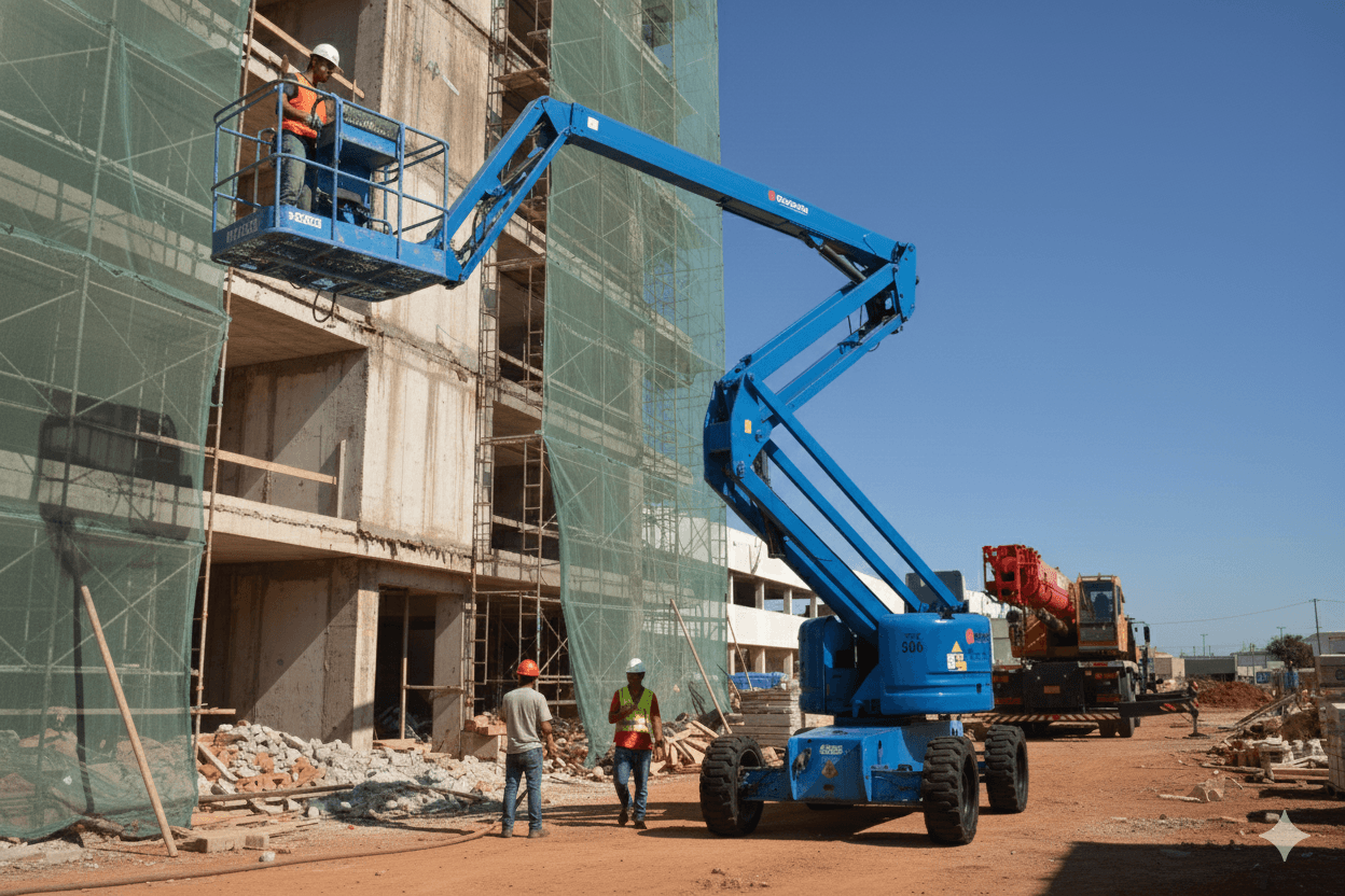 Equipamentos em obra