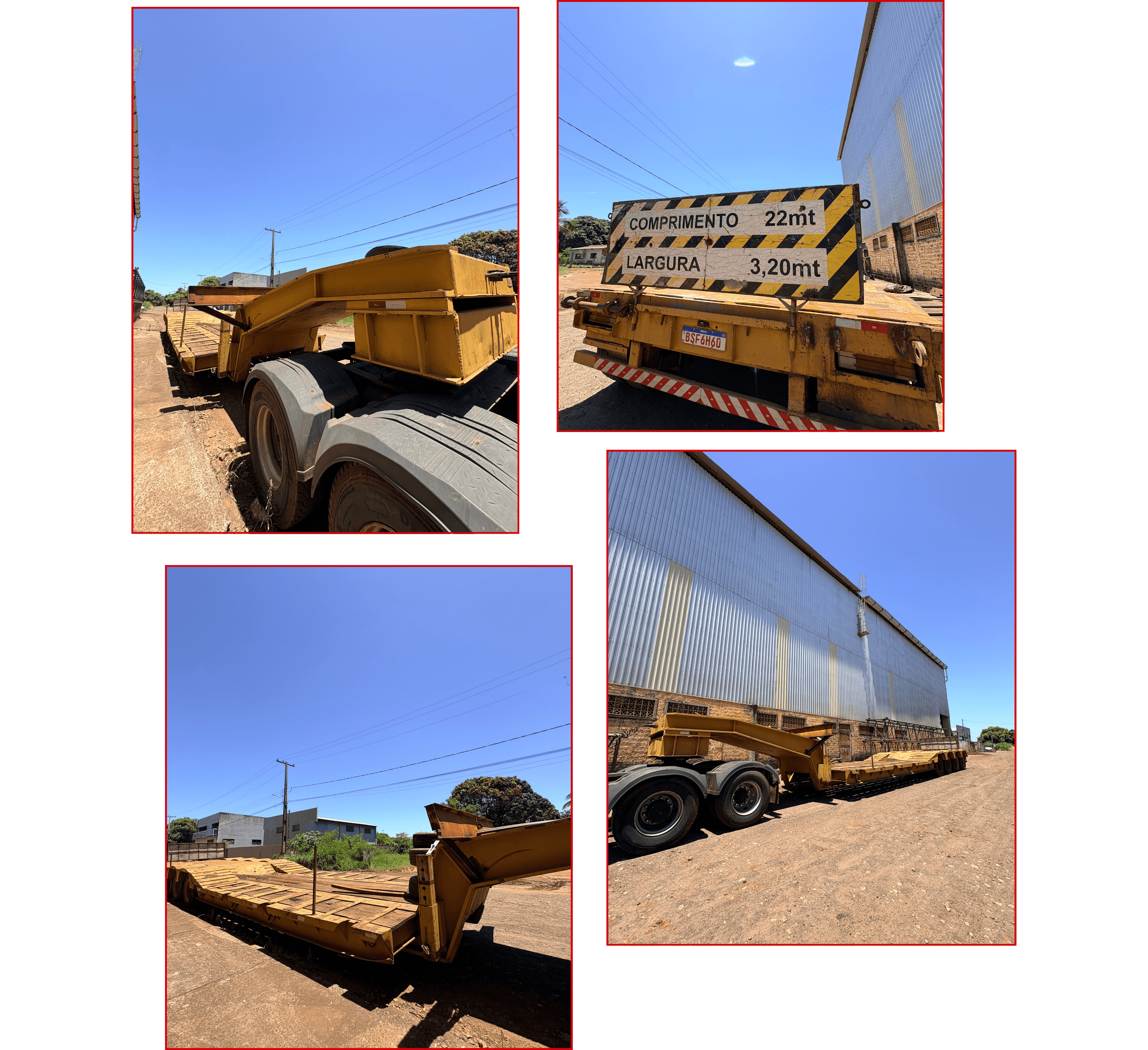 Carreta prancha reboque 70 toneladas